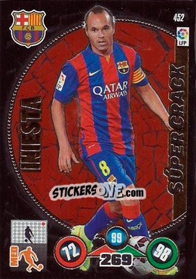 Figurina Andrés Iniesta - Liga BBVA 2014-2015. Adrenalyn XL - Panini