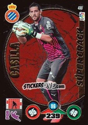 Sticker Kiko Casilla - Liga BBVA 2014-2015. Adrenalyn XL n. 455 - Panini