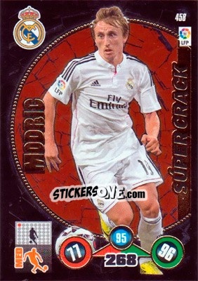 Sticker Luka Modric - Liga BBVA 2014-2015. Adrenalyn XL n. 458 - Panini