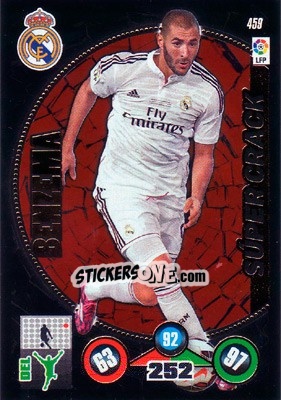 Sticker Karim Benzema - Liga BBVA 2014-2015. Adrenalyn XL - Panini