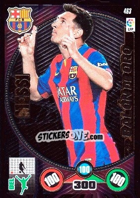 Sticker Lionel Messi - Liga BBVA 2014-2015. Adrenalyn XL n. 463 - Panini