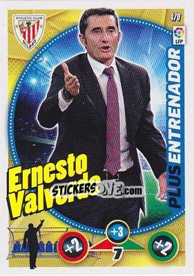 Figurina Ernesto Valverde - Liga BBVA 2014-2015. Adrenalyn XL n. 470 - Panini