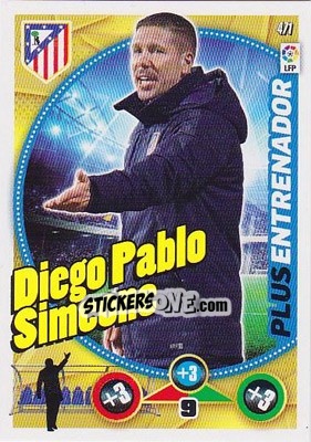 Sticker Diego Simeone - Liga BBVA 2014-2015. Adrenalyn XL n. 471 - Panini