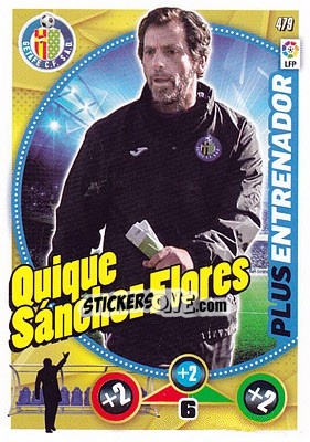 Sticker Quique Sánchez Flores - Liga BBVA 2014-2015. Adrenalyn XL n. 479 - Panini