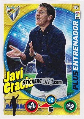 Sticker Javi Gracia - Liga BBVA 2014-2015. Adrenalyn XL n. 483 - Panini