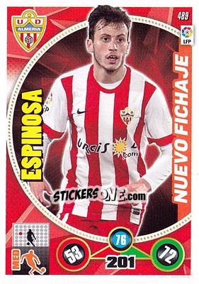 Sticker Espinosa - Liga BBVA 2014-2015. Adrenalyn XL n. 489 - Panini