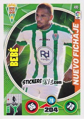 Sticker Bebé - Liga BBVA 2014-2015. Adrenalyn XL n. 495 - Panini