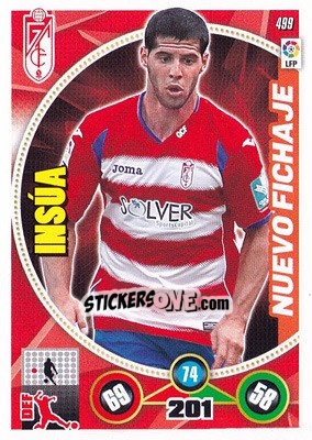 Sticker Insúa - Liga BBVA 2014-2015. Adrenalyn XL n. 499 - Panini