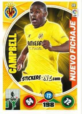 Figurina Joel Campbell - Liga BBVA 2014-2015. Adrenalyn XL - Panini