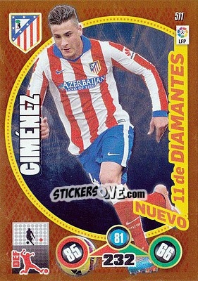 Sticker José Giménez - Liga BBVA 2014-2015. Adrenalyn XL n. 511 - Panini