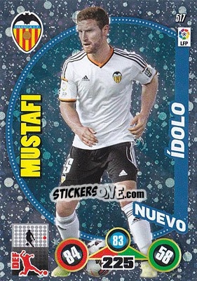 Sticker Mustafi - Liga BBVA 2014-2015. Adrenalyn XL n. 517 - Panini