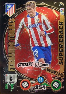 Sticker Fernando Torres - Liga BBVA 2014-2015. Adrenalyn XL n. 521 - Panini