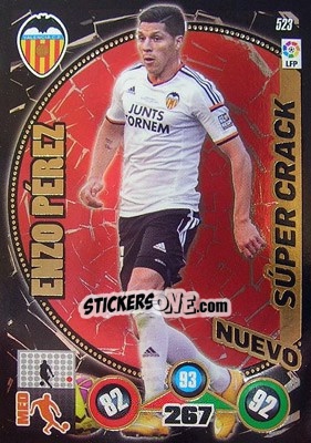 Sticker Enzo Pérez - Liga BBVA 2014-2015. Adrenalyn XL n. 523 - Panini