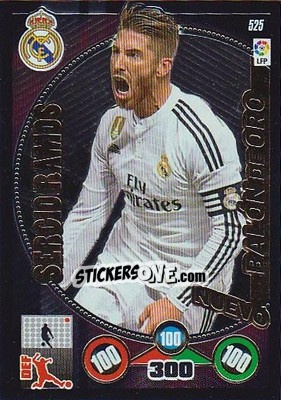 Sticker Sergio Ramos - Liga BBVA 2014-2015. Adrenalyn XL n. 525 - Panini