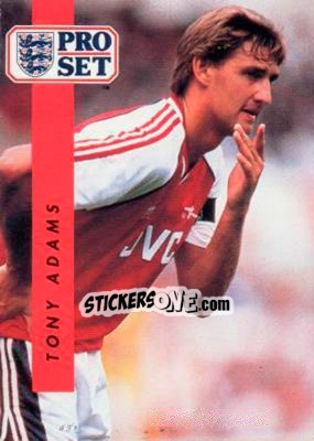 Sticker Tony Adams - English Football 1990-1991 n. 2 - Pro Set