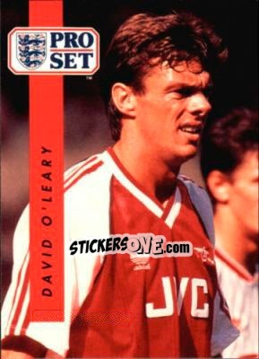 Sticker David O'Leary - English Football 1990-1991 n. 6 - Pro Set