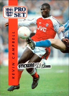 Sticker Kevin Campbell - English Football 1990-1991 n. 10 - Pro Set