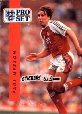 Sticker Paul Merson - English Football 1990-1991 - Pro Set