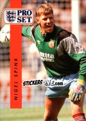 Sticker Nigel Spink - English Football 1990-1991 n. 15 - Pro Set