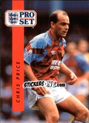 Sticker Chris Price - English Football 1990-1991 - Pro Set