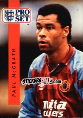 Sticker Paul McGrath - English Football 1990-1991 - Pro Set