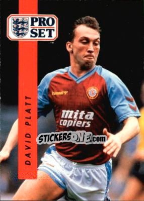 Sticker David Platt - English Football 1990-1991 - Pro Set