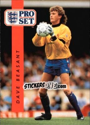 Sticker Dave Beasant - English Football 1990-1991 n. 28 - Pro Set