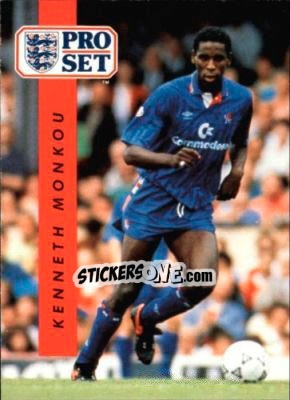 Sticker Kenneth Monkou - English Football 1990-1991 - Pro Set