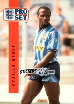 Sticker Cyrille Regis - English Football 1990-1991 n. 45 - Pro Set