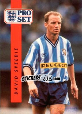 Sticker David Speedie - English Football 1990-1991 - Pro Set