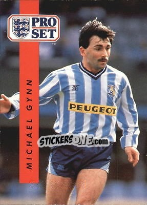 Sticker Michael Gynn - English Football 1990-1991 n. 53 - Pro Set