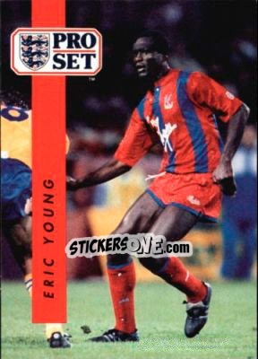 Sticker Eric Young - English Football 1990-1991 n. 58 - Pro Set
