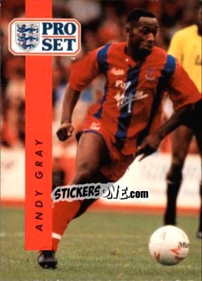 Sticker Andy Gray - English Football 1990-1991 - Pro Set