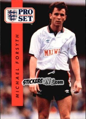 Sticker Michael Forsyth - English Football 1990-1991 - Pro Set