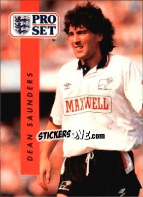 Sticker Dean Saunders - English Football 1990-1991 n. 71 - Pro Set