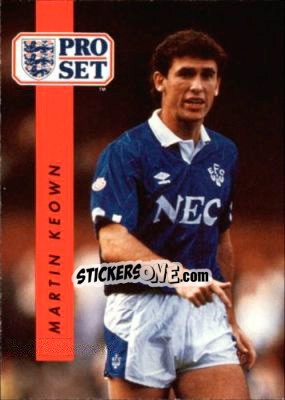 Sticker Martin Keown - English Football 1990-1991 n. 74 - Pro Set