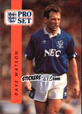 Sticker Dave Watson - English Football 1990-1991 - Pro Set
