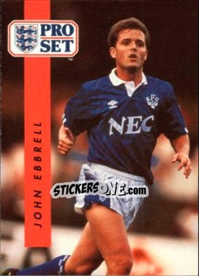 Sticker John Ebbrell - English Football 1990-1991 n. 77 - Pro Set