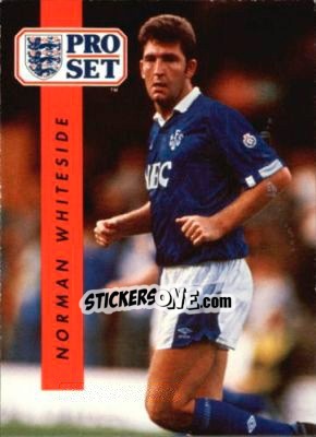 Sticker Norman Whiteside - English Football 1990-1991 n. 80 - Pro Set