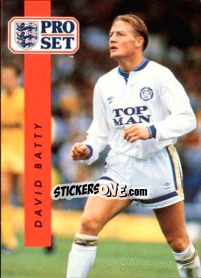Sticker David Batty - English Football 1990-1991 - Pro Set