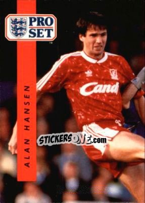 Sticker Alan Hansen - English Football 1990-1991 n. 107 - Pro Set
