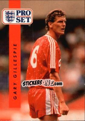 Sticker Gary Gillespie - English Football 1990-1991 - Pro Set