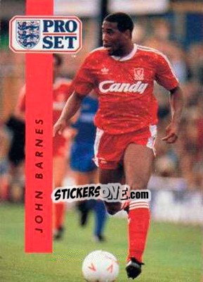 Sticker John Barnes - English Football 1990-1991 n. 112 - Pro Set