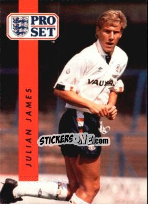 Cromo Julian James - English Football 1990-1991 n. 120 - Pro Set