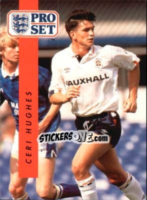 Sticker Ceri Hughes - English Football 1990-1991 n. 121 - Pro Set
