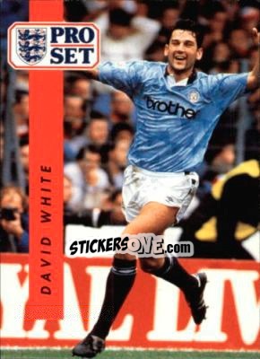 Sticker David White - English Football 1990-1991 - Pro Set