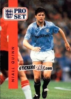 Sticker Niall Quinn - English Football 1990-1991 n. 136 - Pro Set
