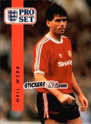 Sticker Neil Webb - English Football 1990-1991 - Pro Set