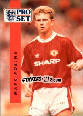 Sticker Mark Robins - English Football 1990-1991 - Pro Set