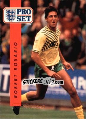 Cromo Robert Rosario - English Football 1990-1991 n. 163 - Pro Set